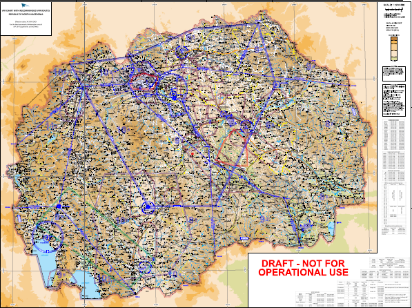 M-NAV presents its VFR Map of Republic of North Macedonia
